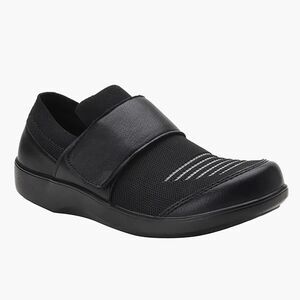 Women’s Algeria Traq Qwik Walk comfort walking shoes black velcro size 39 9-9.5